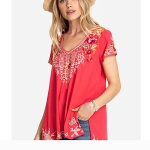 Johnny Was Izora Knit Drape Top Blouse Size Small